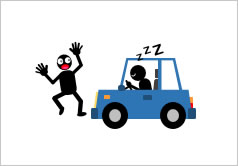 居眠り運転注意の貼り紙画像3