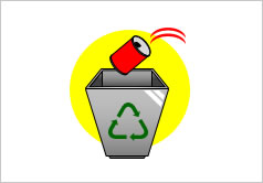 空き缶はリサイクルボックスへの貼り紙画像3
