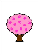 桜の貼り紙画像