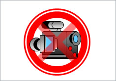 ビデオ撮影禁止の貼り紙画像3