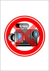 ビデオ撮影禁止の貼り紙画像9