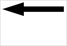 矢印（パターン１）の貼り紙画像2