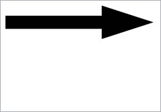 矢印（パターン１）の貼り紙画像6