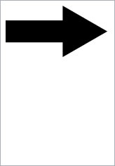 矢印（パターン１）の貼り紙画像11