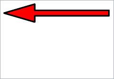 矢印（パターン２）の貼り紙画像1