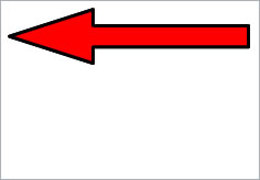 矢印（パターン２）の貼り紙画像2