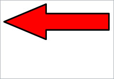 矢印（パターン２）の貼り紙画像3