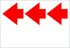 矢印（パターン３）の貼り紙画像3