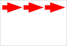 矢印（パターン３）の貼り紙画像4