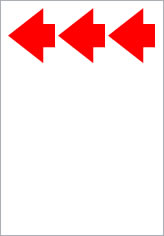 矢印（パターン３）の貼り紙画像7