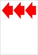 矢印（パターン３）の貼り紙画像8
