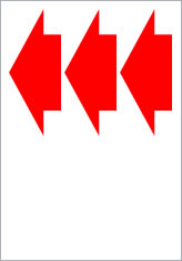 矢印（パターン３）の貼り紙画像9