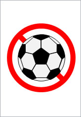 サッカー禁止の貼り紙画像9
