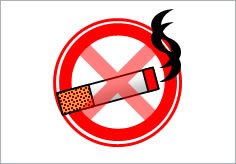 禁煙の貼り紙画像3