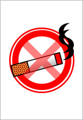 禁煙の貼り紙画像9