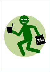 飲食物の置引に気をつけての貼り紙画像9