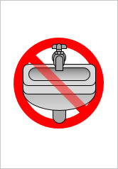 洗面所使用禁止の貼り紙画像9