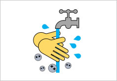 ノロウイルス注意　手洗いしようの貼り紙画像3