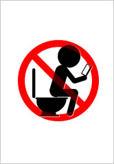 トイレでスマホ禁止の貼り紙画像9