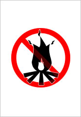 焚火禁止の貼り紙画像9