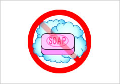 石鹸禁止の貼り紙画像3