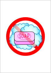石鹸禁止の貼り紙画像9