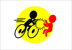自転車事故多発！の貼り紙画像3