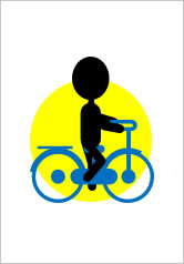 自転車に乗ったままお進み下さいの貼り紙画像9