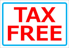 TAXFREEの貼り紙画像6