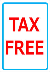 TAXFREEの貼り紙画像12