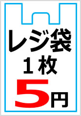 レジ袋１枚〇円の貼り紙画像9