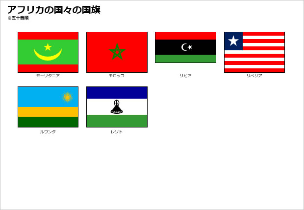 アフリカの国旗の一覧画像05