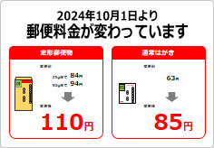 郵便料金変更注意の貼り紙画像05