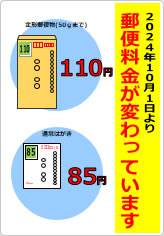 郵便料金変更注意の貼り紙画像08