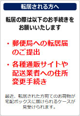 転居の際は以下のお手続きをお願いいたしますの貼り紙画像07
