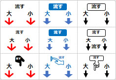 トイレの流すボタンのミニ貼り紙、メモ紙画像02